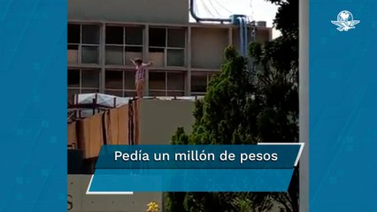 Mujer amenaza con lanzarse desde el techo de un hospital del IMSS en Oaxaca