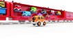 Colors for Children to Learn with Train Transporter Toy Street Vehicles - Educational Videos