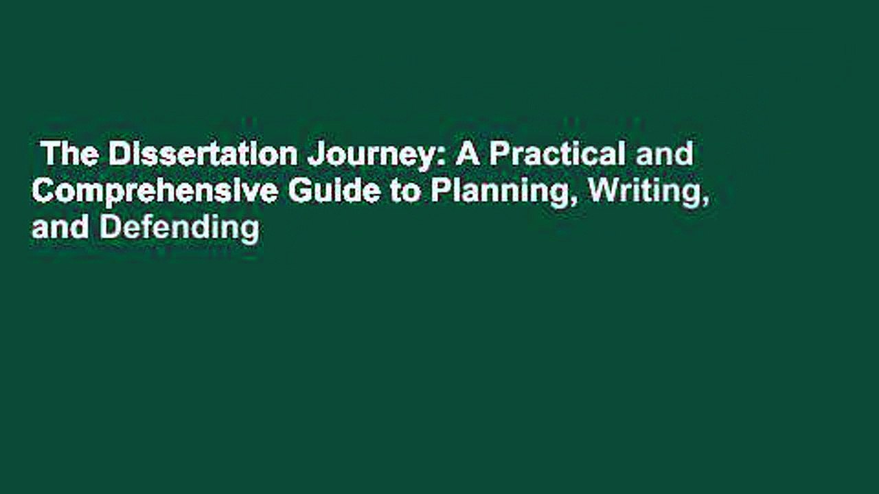the dissertation journey 3rd edition pdf