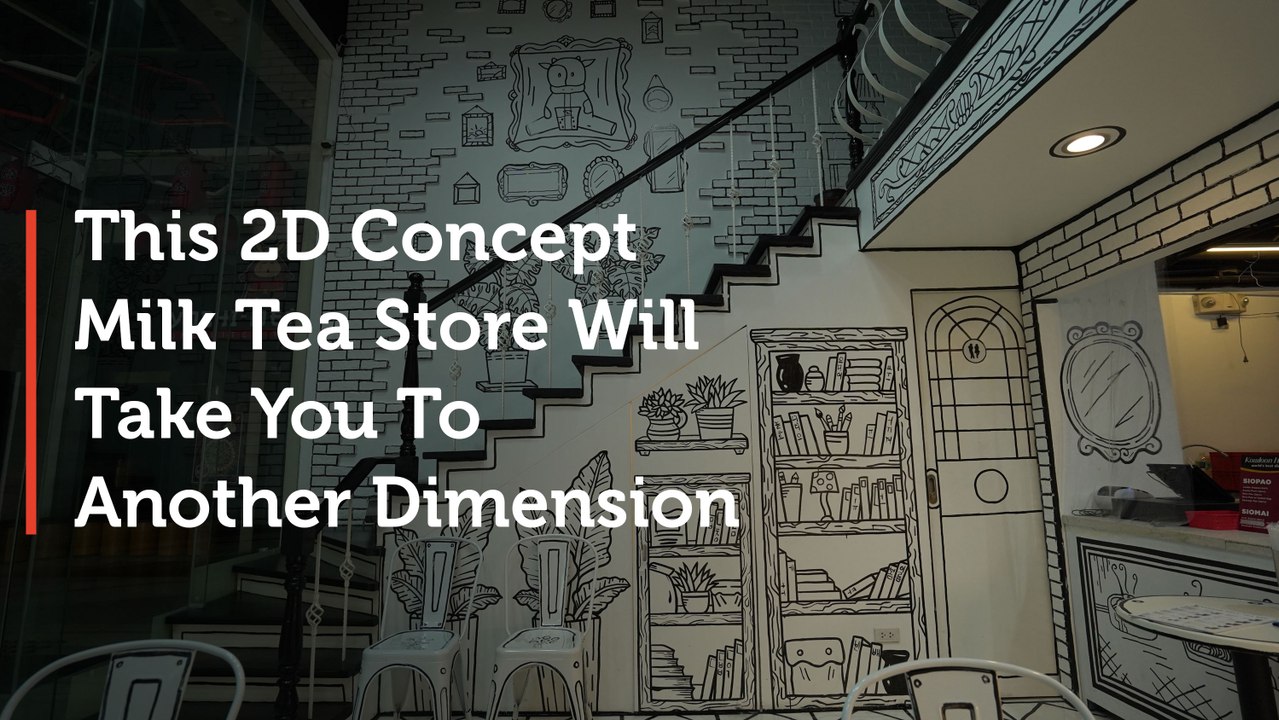 This 2D Concept Milk Tea Store Will Take You to Another Dimension