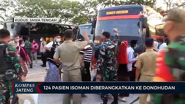 124 Pasien Covid-19 Isolasi Mandiri Asal Kudus Diberangkatkan ke Donohudan