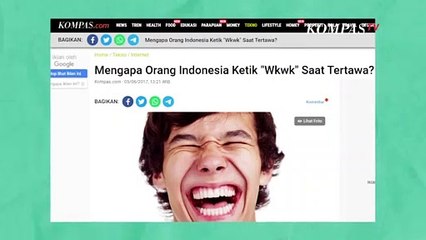 Asal-Usul WKWK Jadi Simbol Ketawa Netizen Indonesia