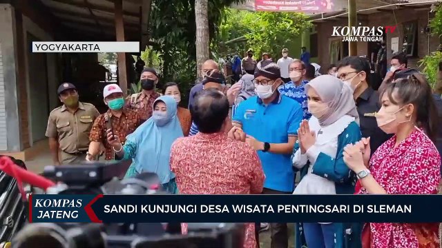 Menteri Pariwisata dan Ekonomi Kreatif Sandiaga Uno Kunjungi Desa Wisata Pentingsari