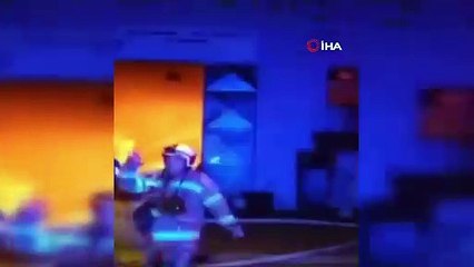 Geri dönüşüm fabrikası alev alev yandı!