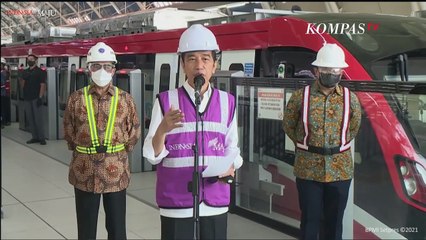 Tinjau Kesiapan LRT Jabodebek, Jokowi: Keretanya Halus, Nyaman dan Tanpa Suara