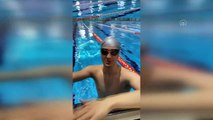 ANKARA - Paletli Yüzme Milli Takımı sporcularından, A Milli Futbol Takımı’na videolu destek
