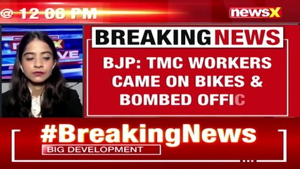 BJP's Office In Potashpur Allegedly Attacked TMC Workers Allegedly Bombed Office NewsX