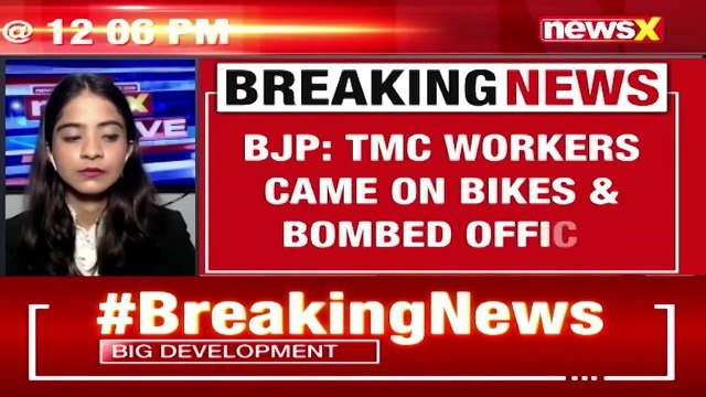 BJP's Office In Potashpur Allegedly Attacked TMC Workers Allegedly Bombed Office NewsX