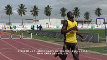 Athlétisme championnats nationaux: Résumé 100 , 110m HAIES des U18, U20