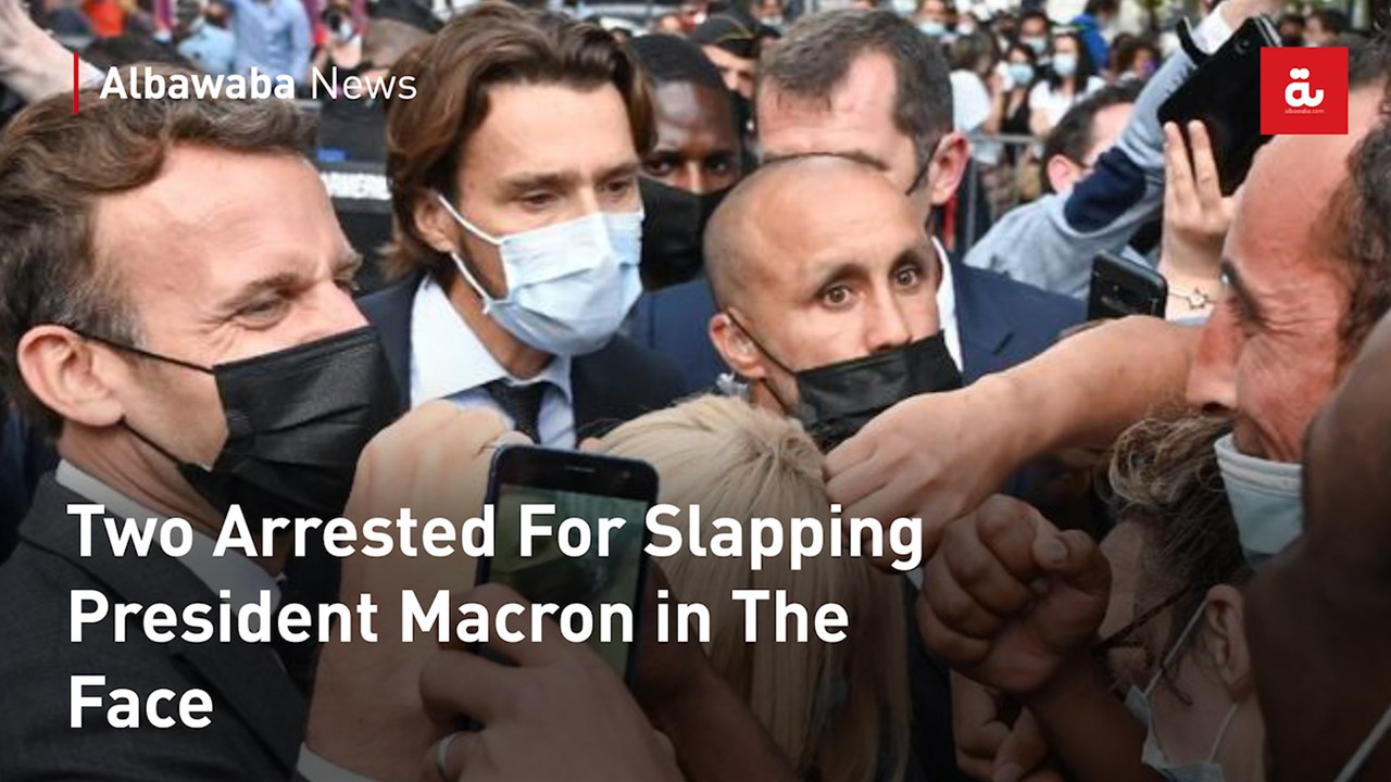 Two Arrested For Slapping President Macron in The Face