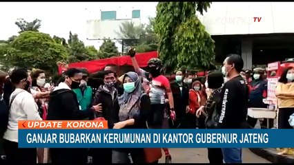 Ganjar Pranowo Turun Langsung Bubarkan Kerumunan Antrean Vaksin