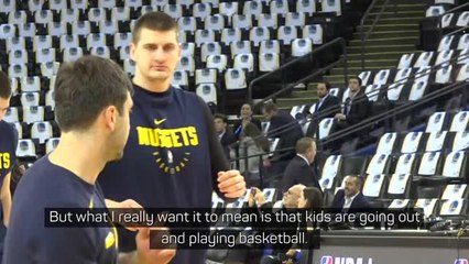 Download Video: Jokic hopes to inspire Serbian youth with MVP win