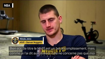 Nuggets - Jokic : "Le titre de MVP est un bel accomplissement"