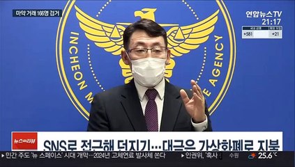 다크웹·가상화폐까지 동원…마약사범 166명 검거