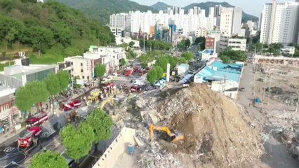 고작 '천 가림막'...철거 관련 안전 조치 없었나? / YTN
