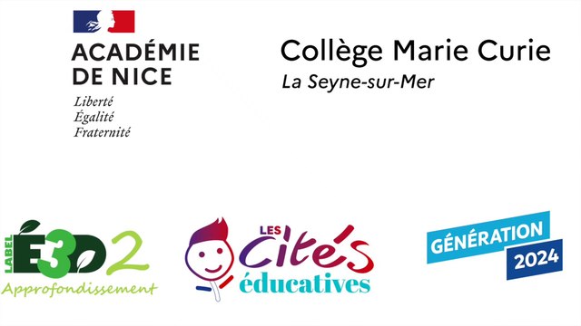 Présentation du collège Marie Curie à la Seyne-sur-mer