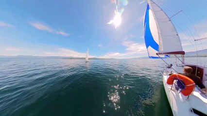 Perche invisible de 3m pour la One X2 d'Insta360 en voilier