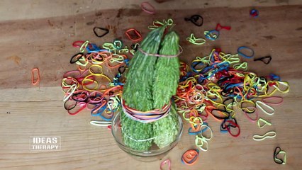 Bitter Melon Vs Rubber Bands | Latest Experiment Challenge Video | Ideas Therapy ​