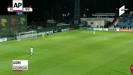 Dog interrupts soccer game, wants belly rubs