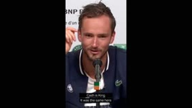 'Cash is king' - Medvedev hits out at French Open organisers