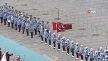 Cumhurbaşkanı Erdoğan, Kırgız Cumhuriyeti Cumhurbaşkanı  Caparov'u resmi törenle karşıladı