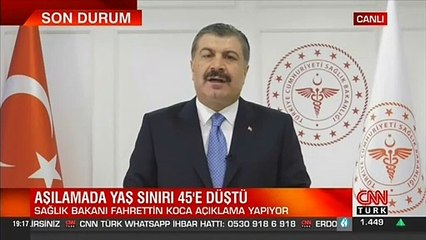 Son dakika... Sağlık Bakanı Koca açıkladı: Türk aşısı son aşamaya geldi