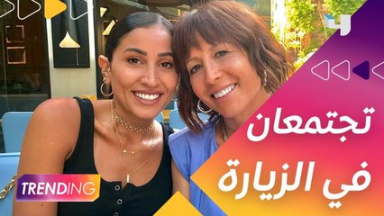 تقلا شمعون تُرحب بدينا الشربيني في لبنان على طريقتها وتتحدث عن تفاصيل مسلسلهما الجديد #الزيارة