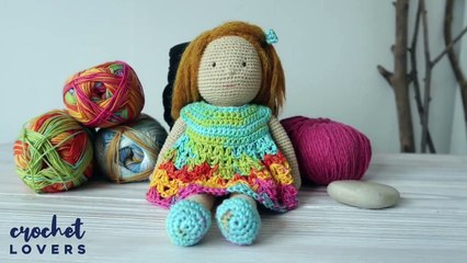 How To Crochet Doll. Lesson 2: The Body | Amigurumi Doll Tutorial + Free Pattern | Crochet Lovers