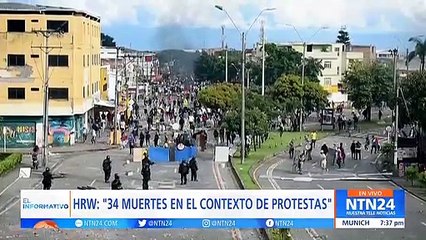 HRW documenta denuncias de abuso policial contra manifestantes durante protestas en Colombia