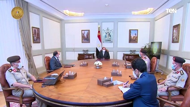 السيد الرئيس يتابع الموقف الإنشائي والهندسي لعدد من مشروعات الهيئة الهندسية