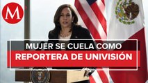 Mujer se hace pasar por reportera y se ‘cuela’ a conferencia de Kamala Harris en México