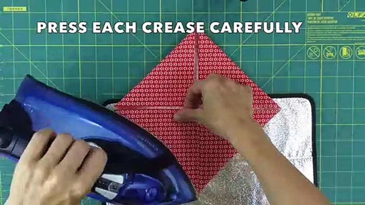 Origami Flower Quilt Block Tutorial