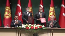 ANKARA - Türkiye-Kırgızistan İşbirliği Anlaşmaları imza töreni (2)