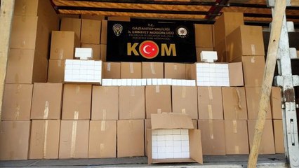 Son dakika haberi | Gaziantep'te 2 milyon 220 bin makaron ele geçirildi: 2 gözaltı