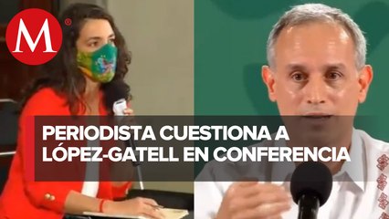 Así reaccionó López-Gatell al ser cuestionado por la periodista Peniley Ramírez