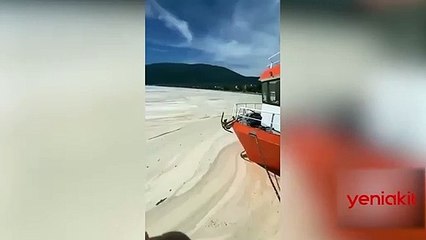 Erdek sahilli müsilaja teslim oldu