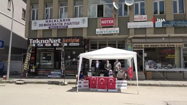 Muşlu anneler evlat nöbetine devam ediyor