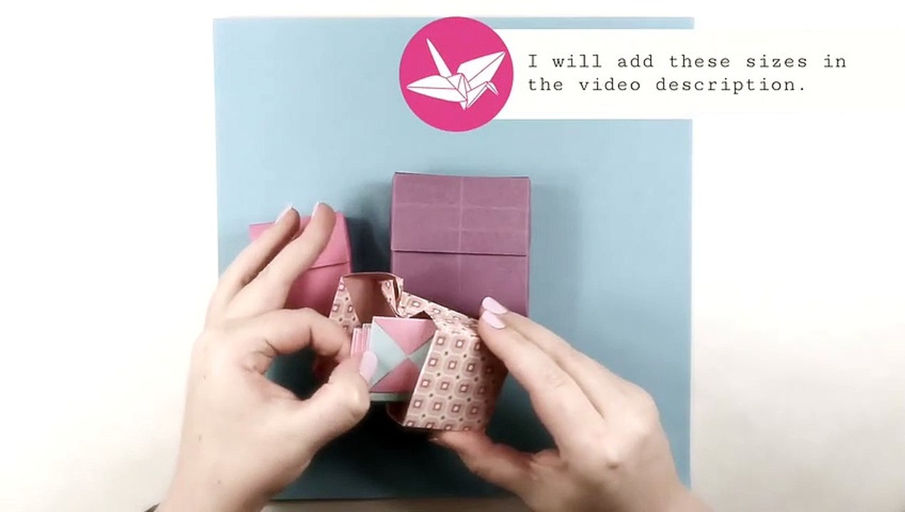 Origami Flip Top Box Tutorial - Diy - Paper Kawaii