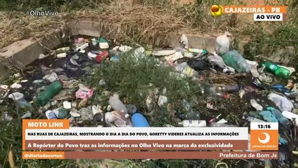 Mais um animal escapa da morte após cair dentro da fossa em terreno da Prefeitura de Cajazeiras
