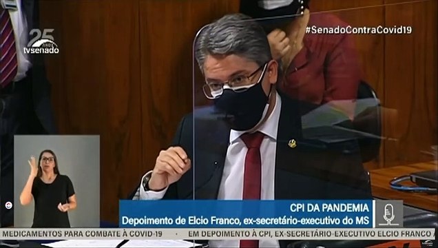 CPI DA COVID (9/6): Senador Alessandro Vieira (Cidadania-SE) aponta contradição em fala de Elcio Franco