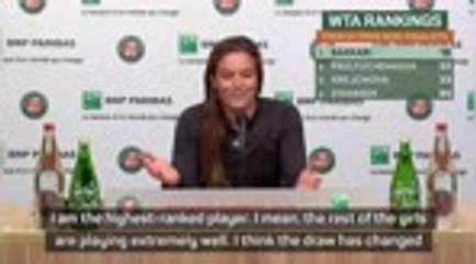 It doesn't matter I'm the highest ranked player left - Sakkari