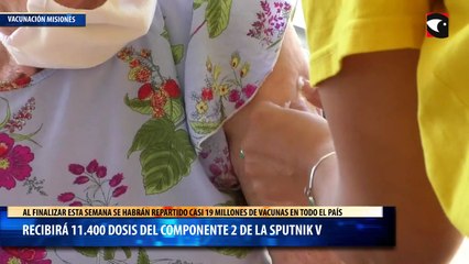 Avanza el Plan de Vacunación  Misiones recibirá 11.400 dosis del componente 2 de la Sputnik V
