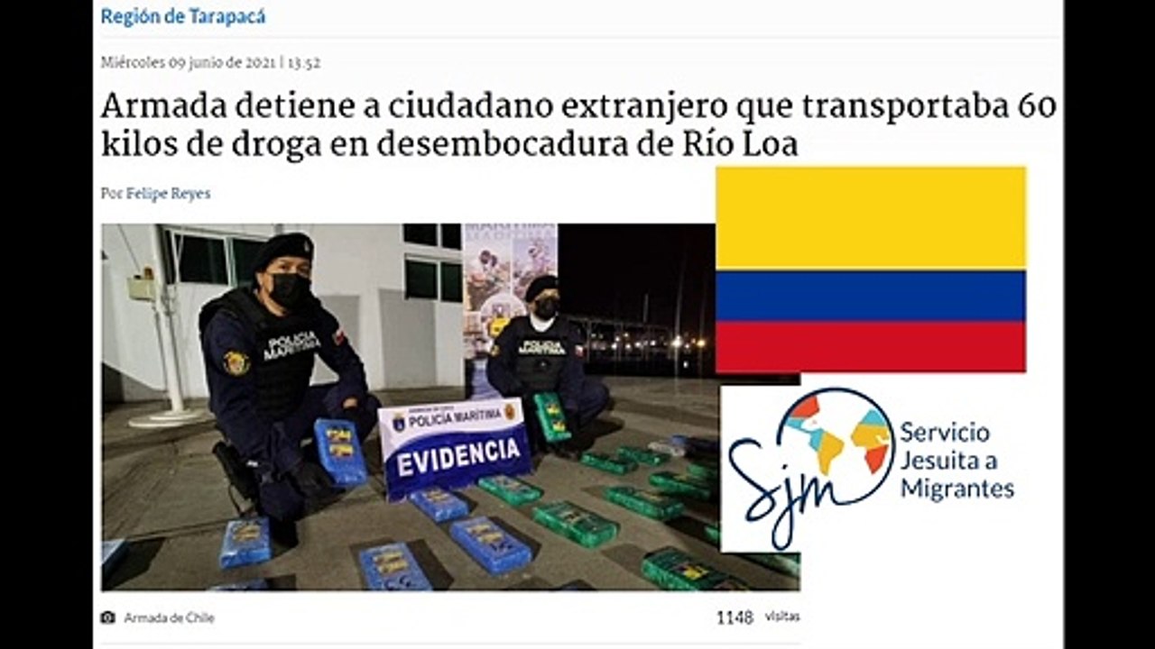 Colombiano es detenido con 60 kilos de droga en Iquique - Radio Biobío