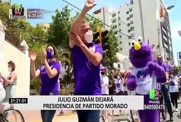 Julio Guzmán dejará la presidencia del Partido Morado y viajará por temas laborales