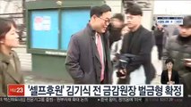 '셀프후원' 김기식 전 금감원장 벌금형 확정