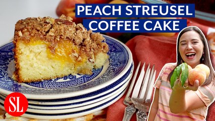Hey Y'all -  Peach Streusel Coffee Cake