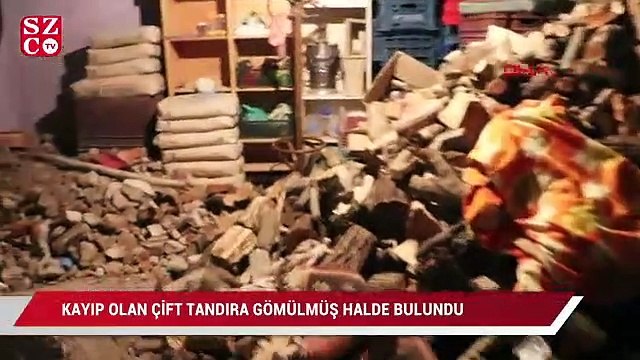 Kayseri'de kayıp olarak aranan çift, tandıra gömülmüş halde bulundu