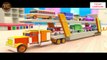 Learning Colors with Toy Street Vehicles with Car Transport Truck for Kids, 3D Vehicles