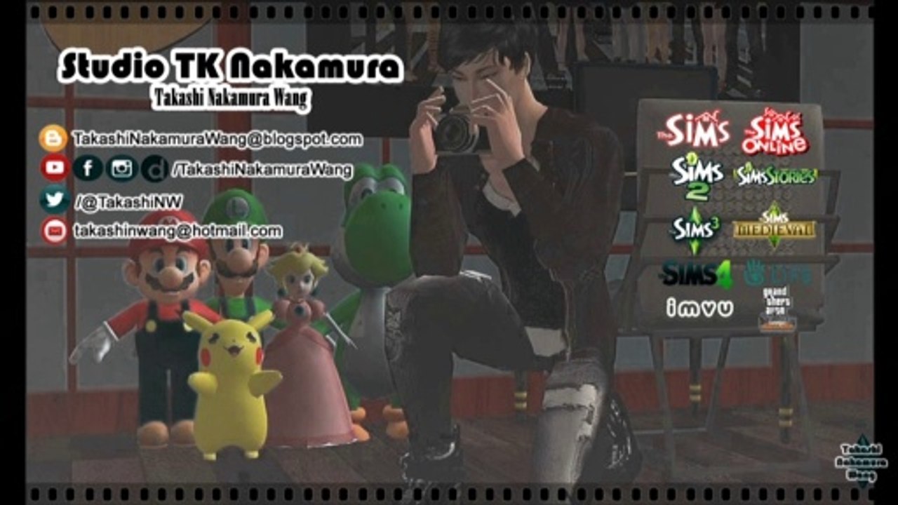 Eu (Takashi Nakamura Wang) nos Jogos: The Sims, Second Life, IMVU e GTA San Andreas Online