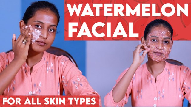 Skin Brightening Fruit Facial at Home | Watermelon Peel Off Mask | For Glowing Skin | SaySwag